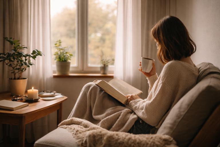 Quiet indoor scene with soft daylight